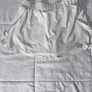 Elegant White good good golf Mini Skirt